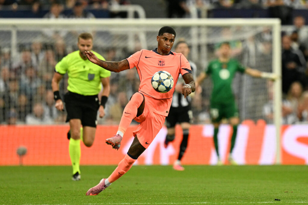 Rashford bags first Barca goals to seal win at Newcastle