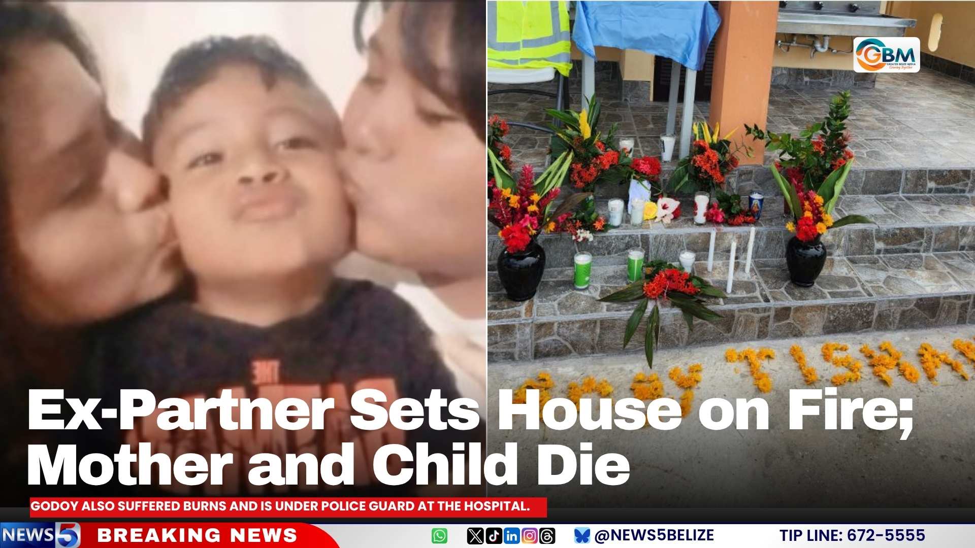 Ex-Partner Sets House on Fire; Mother and Child Die
