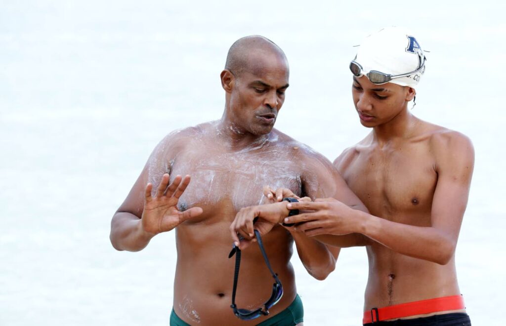 John Procope starts journey to swim around Tobago