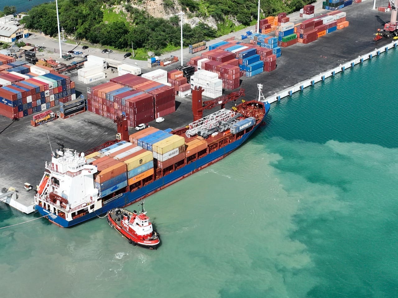 Cabinet Briefed on Arrival of New Liebherr Mobile Harbour Crane