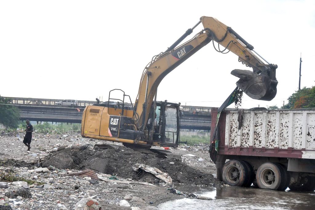 Government races to clear Sandy Gully ahead of Tropical Storm Melissa