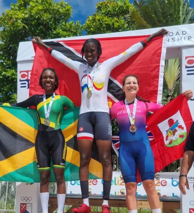 Teniel Campbell wins double gold at Caribbean Road Champs