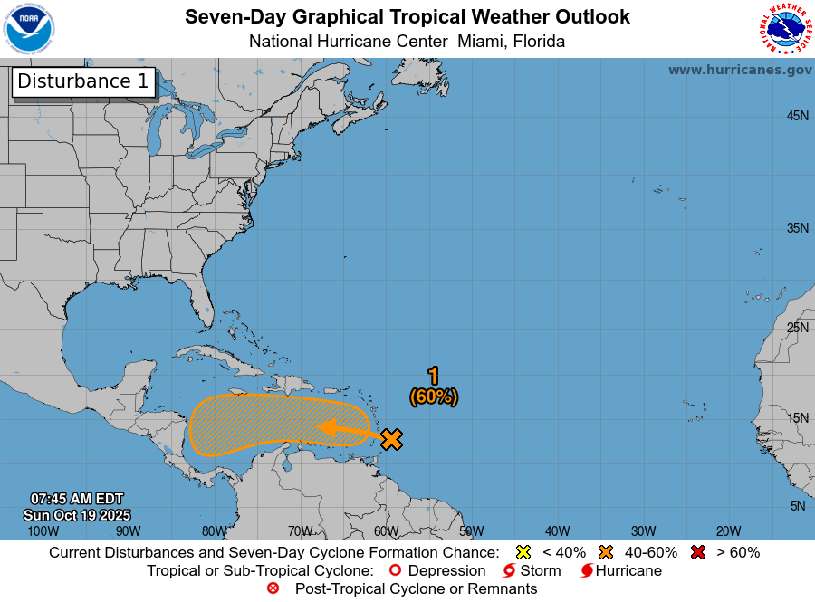 Tropical wave expected to move into Caribbean Sea, rain forecast for Heroes’ Day