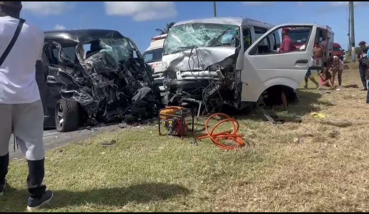 One dead, multiple injured after three-vehicle Vieux Fort collision
