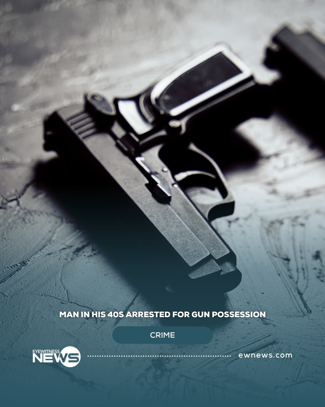 Man in his 40s arrested for gun possession