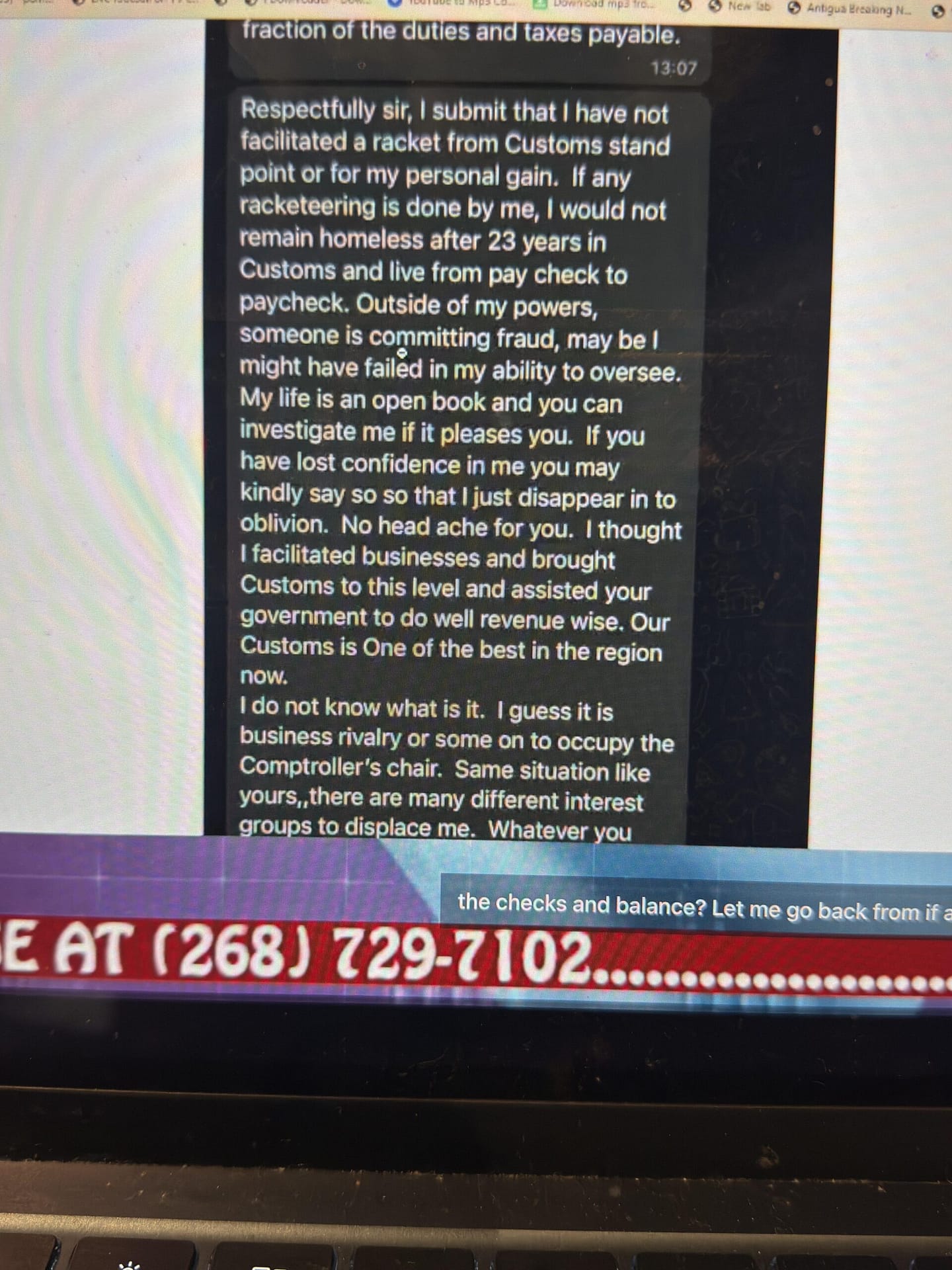 VIDEO: The Conversation That Led to the Resignation of Comptroller of Customs Raju Boddu