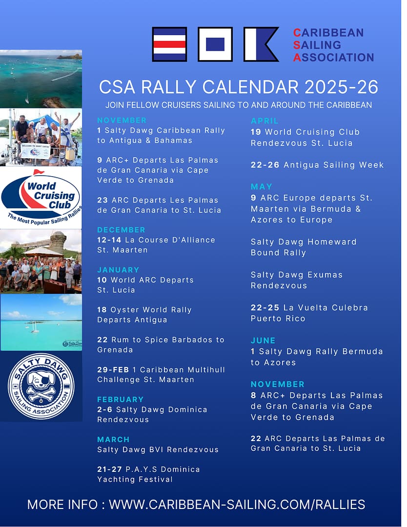 Antigua Sailing Week Among Major Events on Caribbean Sailing Association Rally Calendar for 2026