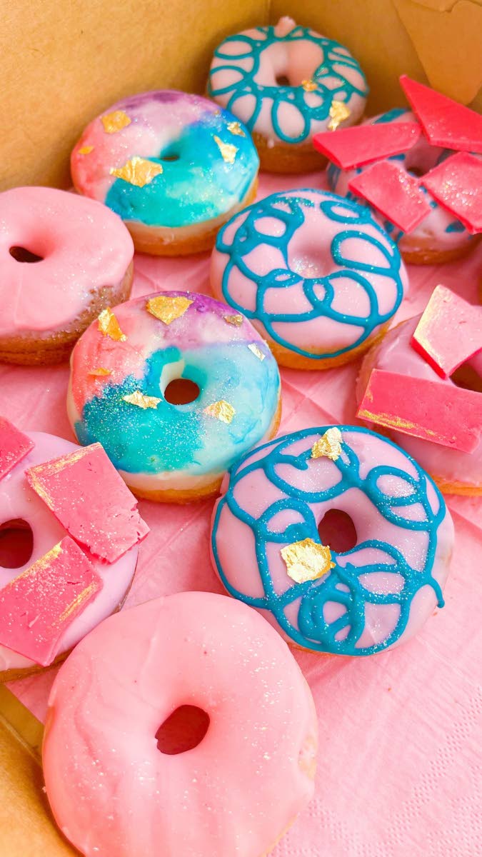 Homemade fried doughnuts