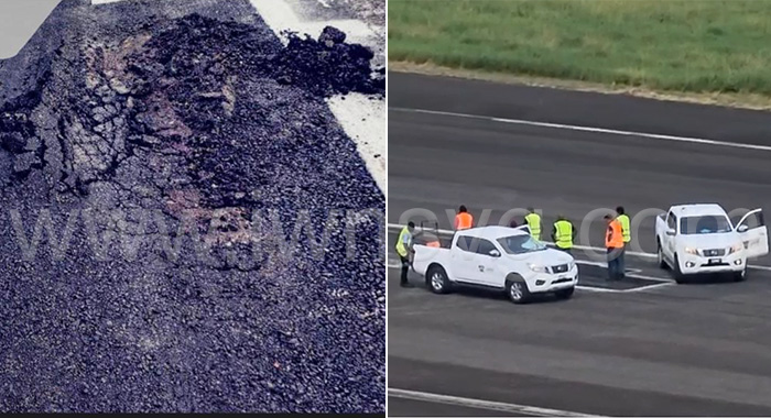 AIA runway continues to break up as planes land