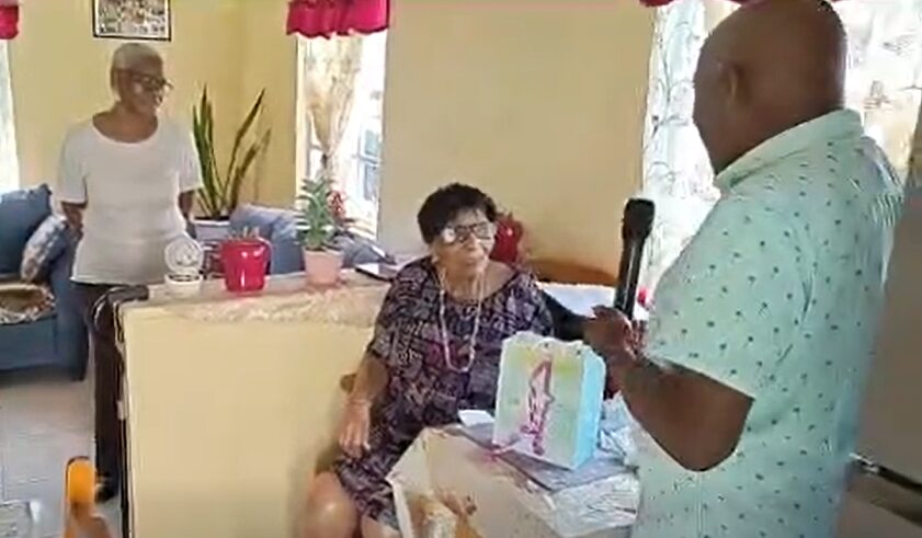 LIVE: DCOA visits centenarian Elaine Leblanc