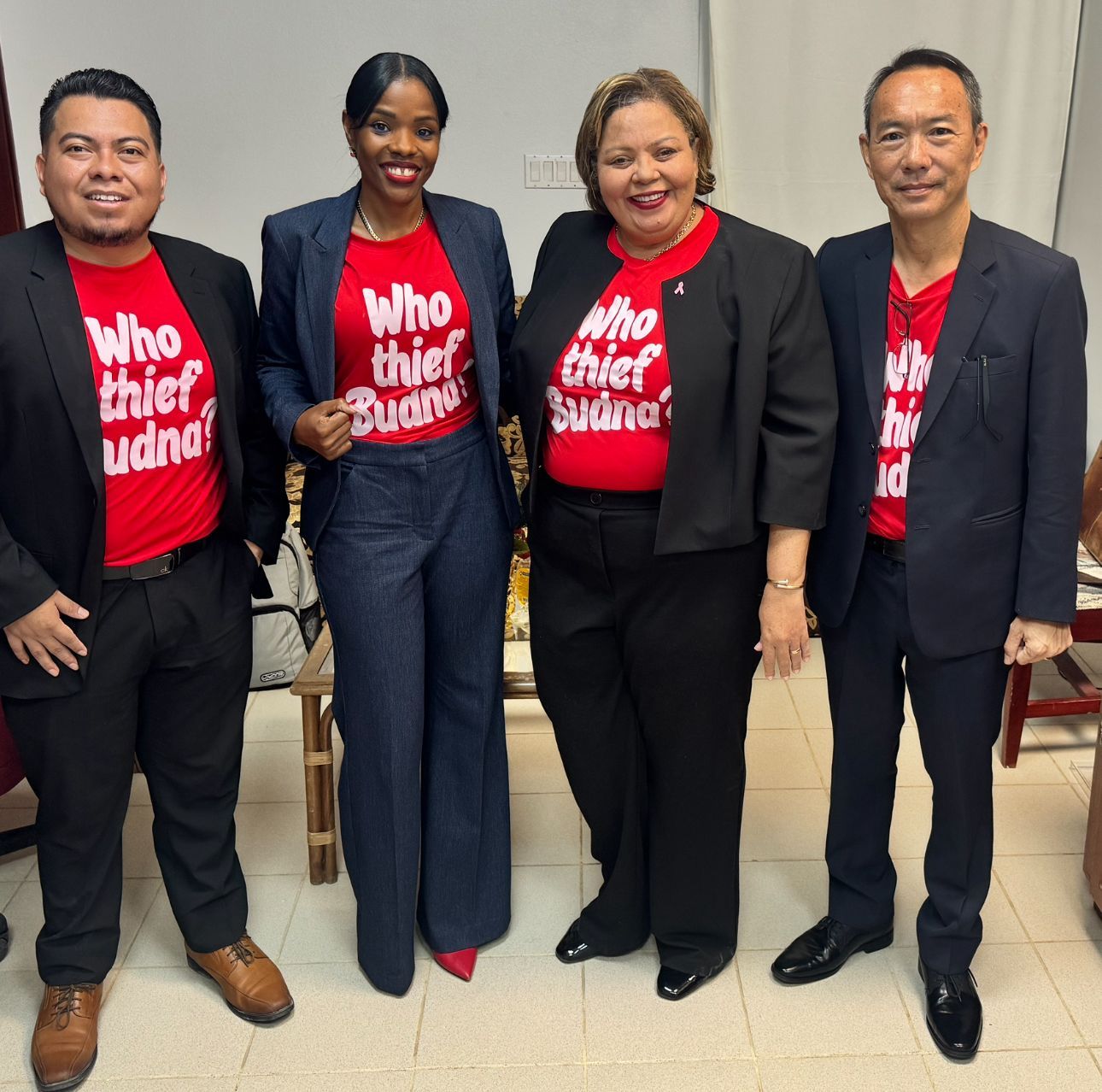 Opposition’s ‘Who Thief Budna’ Shirts Stir Debate