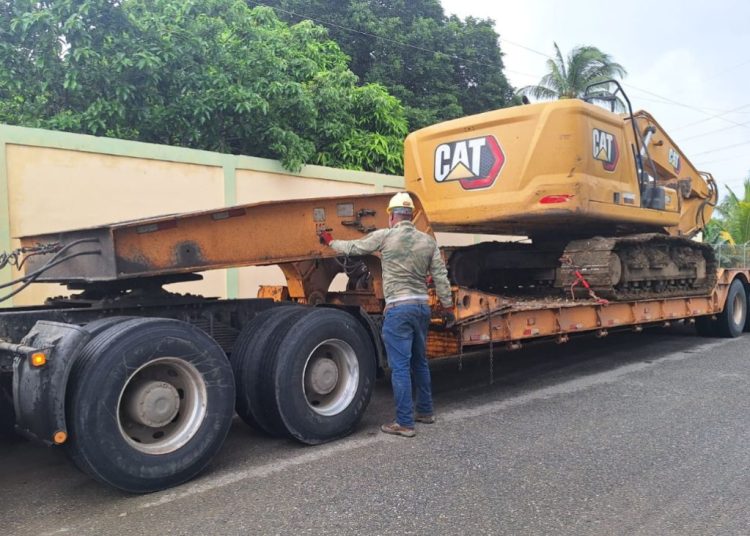 Government sends heavy equipment to restore farmlands affected by Storm Melissa