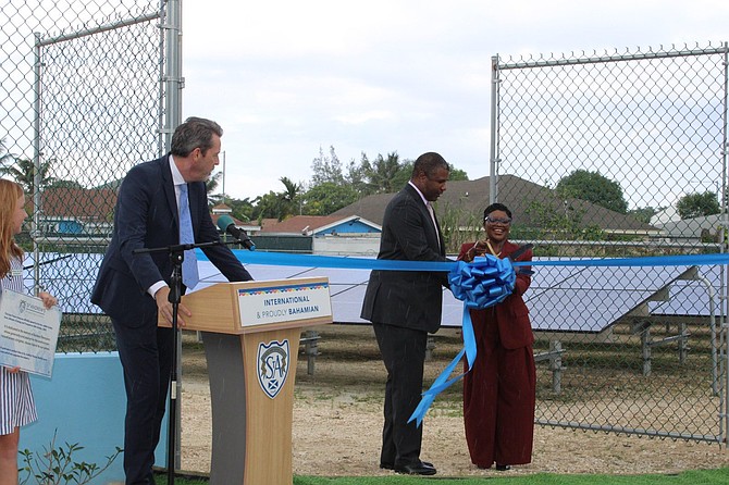 Energy minister hails St Andrew’s solar project as model for sustainability