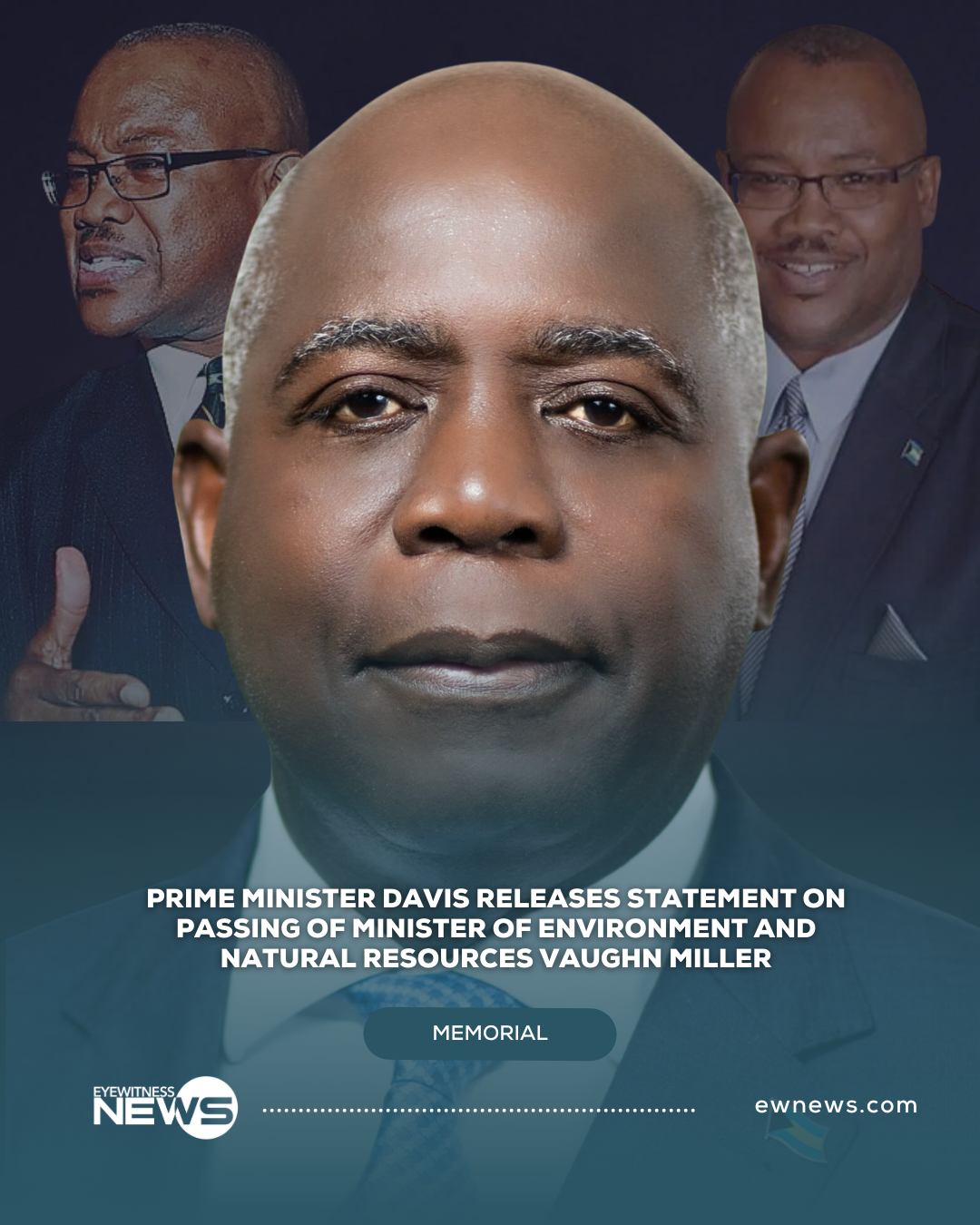 Prime Minister Davis releases statement on passing of Cabinet Minister