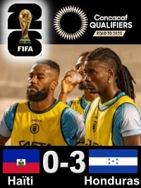 FLASH : 2026 World Cup Qualifiers, Haiti suffers a heavy defeat against Honduras [0-3] (video)