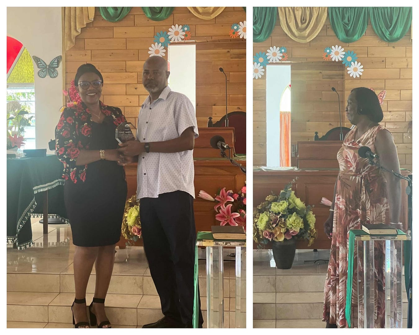 Greenbay Primary Celebrates 76 Years, Honours outstanding staff members, Oliver Joseph and Bonnie Prince