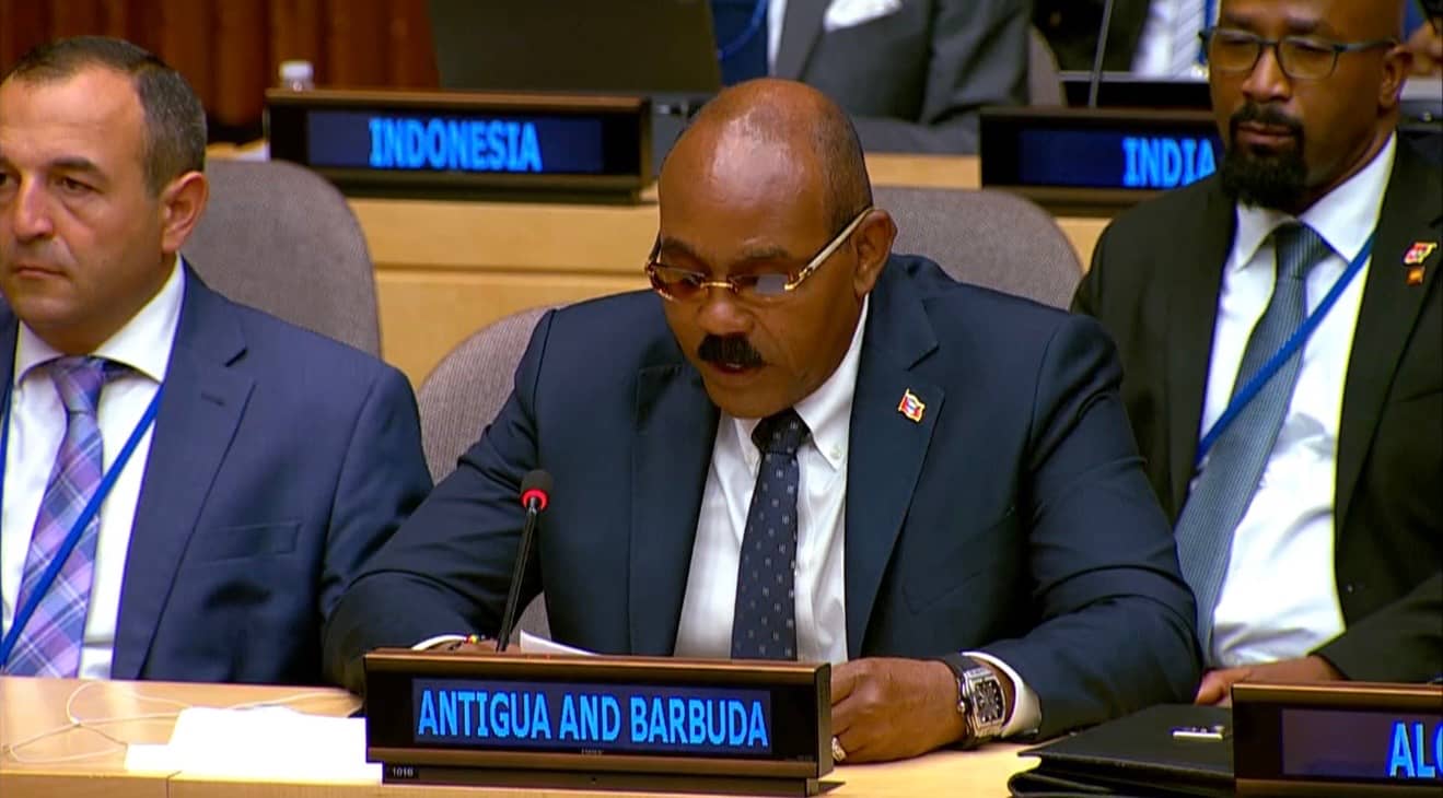 Prime Minister Gaston Browne Calls for Delivery on Development Finance at UN High-Level Summit
