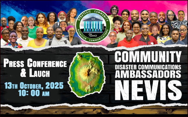 “Nevis Funds Resilience, Not Disasters”: NDMD Launches Disaster Community Communications Ambassadors on IDDR Day, 13th October