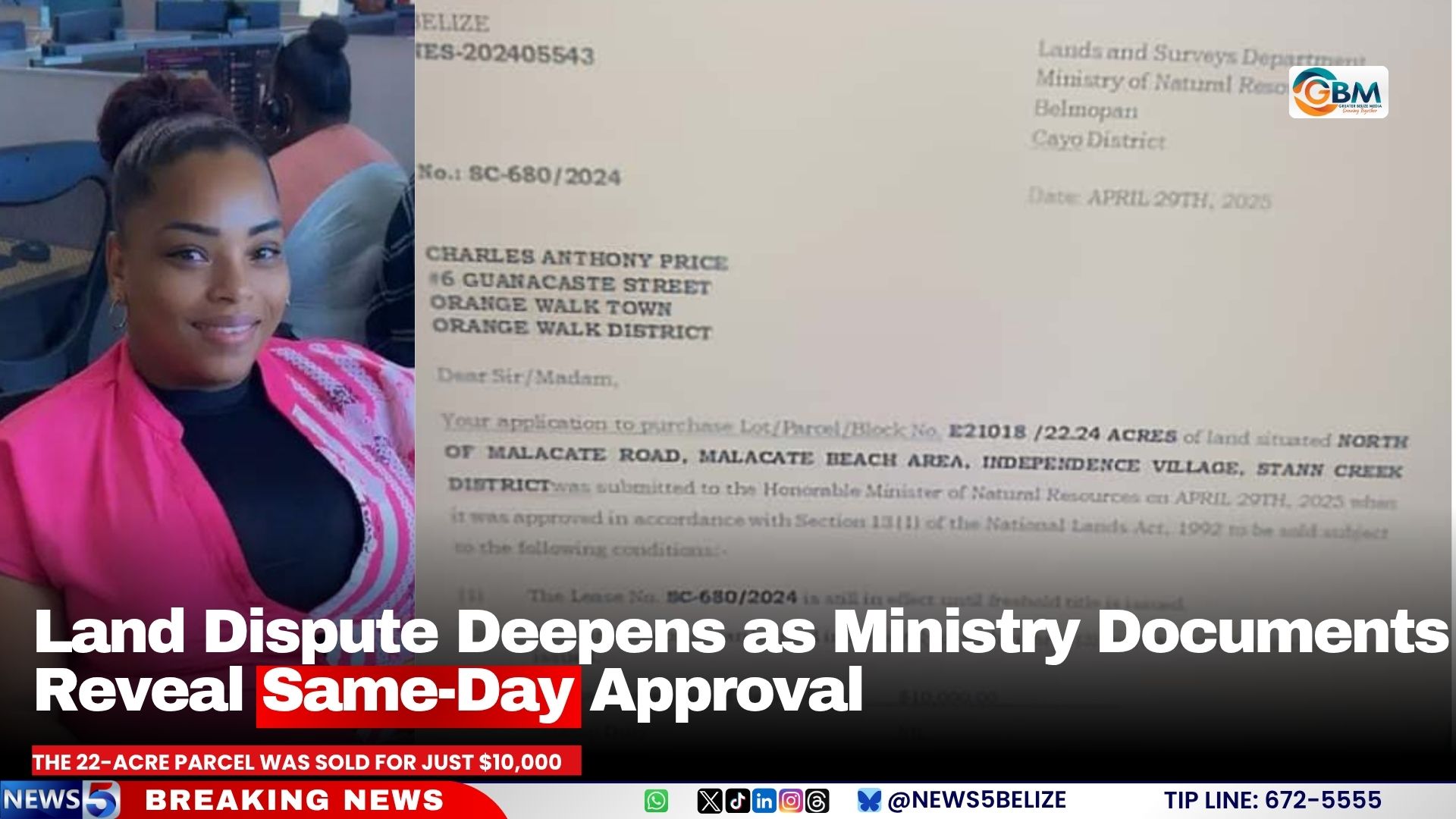 Land Dispute Deepens as Ministry Documents Reveal Same-Day Approval