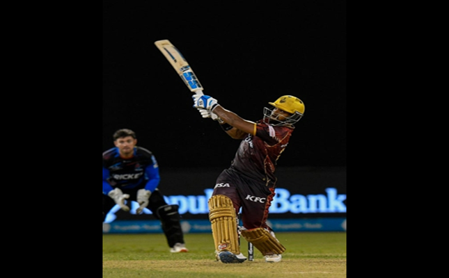 Pooran and Knight Riders demolish Falcons to secure Playoff spot