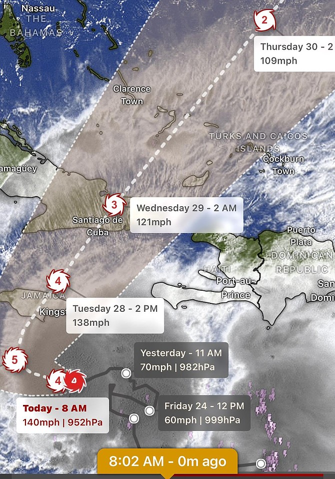 Melissa expected to hit Bahamas by midweek