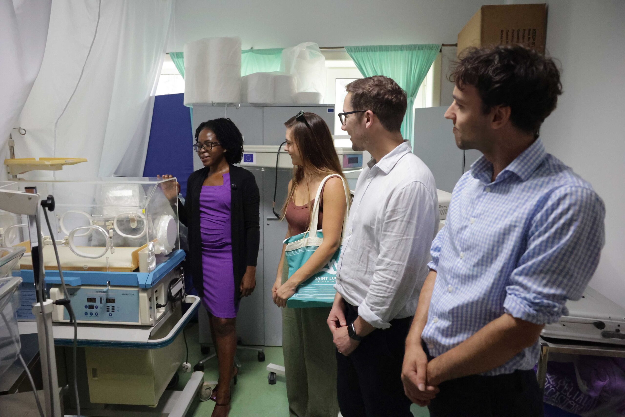 UK athletes visit Special Care Baby Unit ahead of historic island challenge