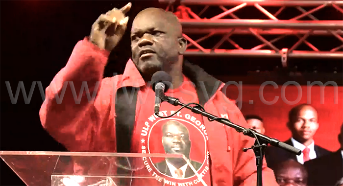 King presents first term report card