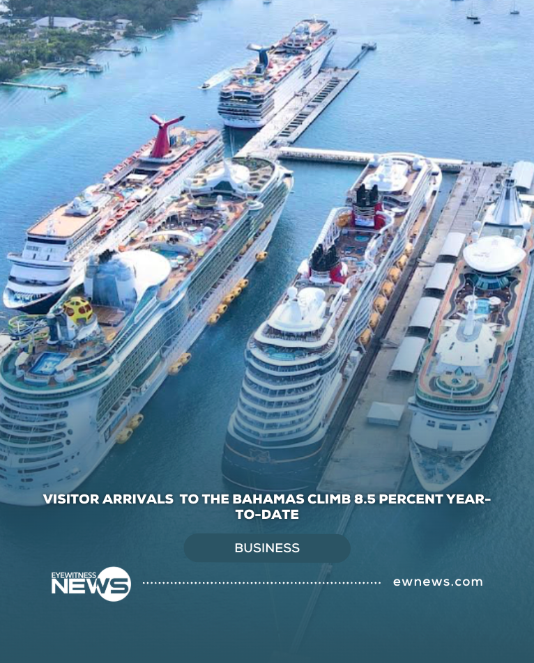 Visitor arrivals to The Bahamas climb 8.5 percent year-to-date