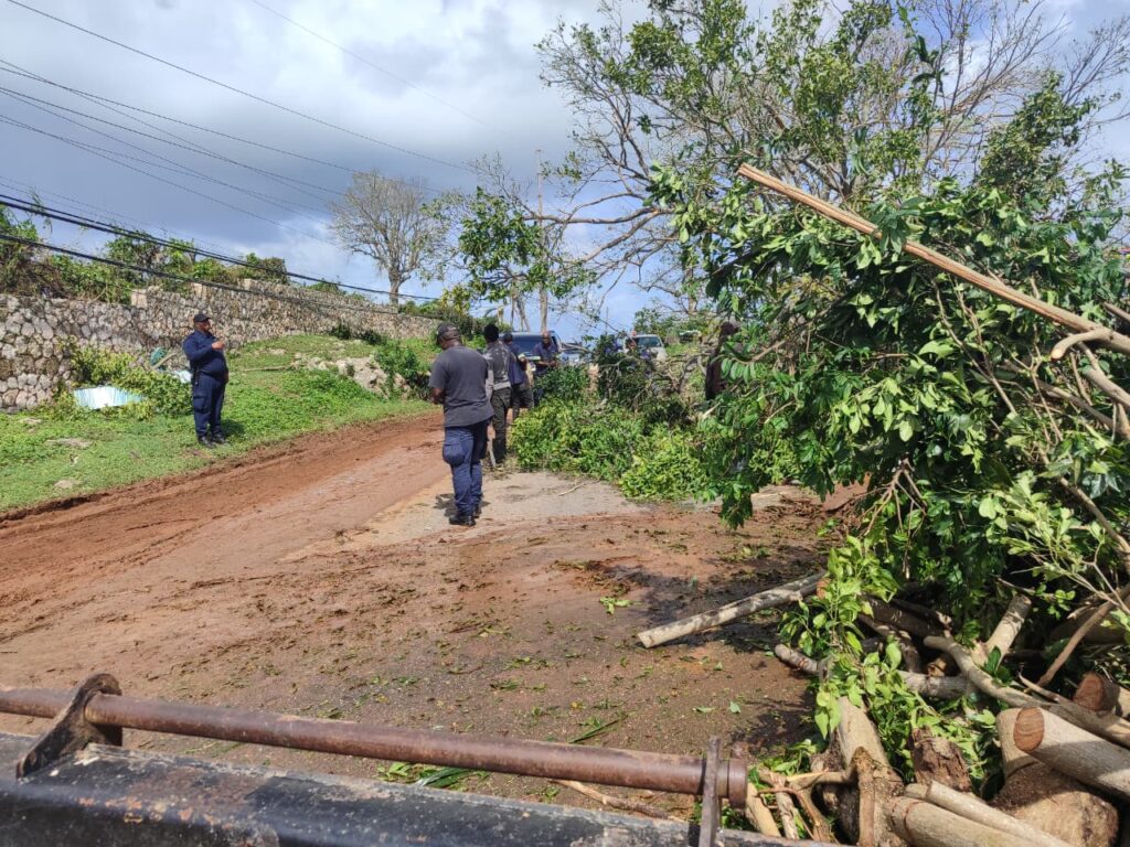 Clean up begins in Montego Bay