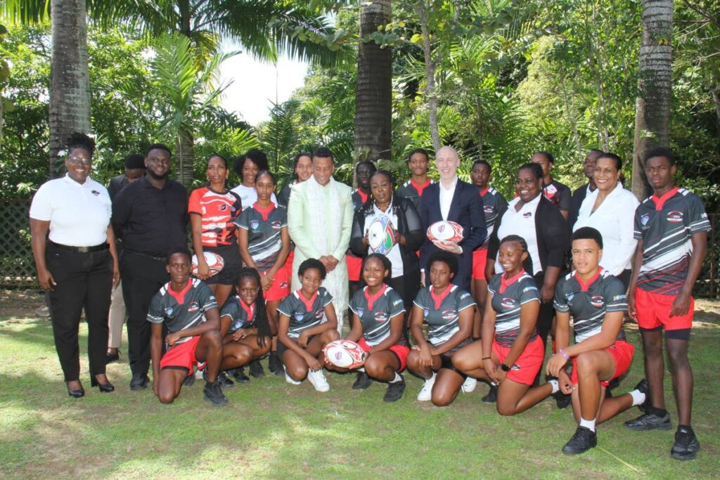 British High Commissioner Dean distributes rugby kits