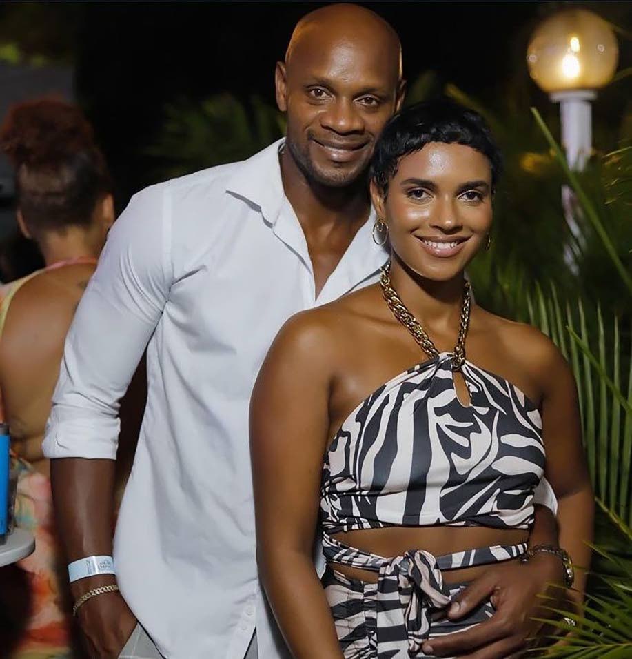 Asafa Powell and wife Alyshia welcome third child