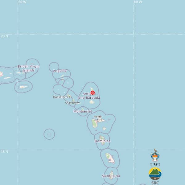 Magnitude 3.5 Earthquake Recorded North of Antigua
