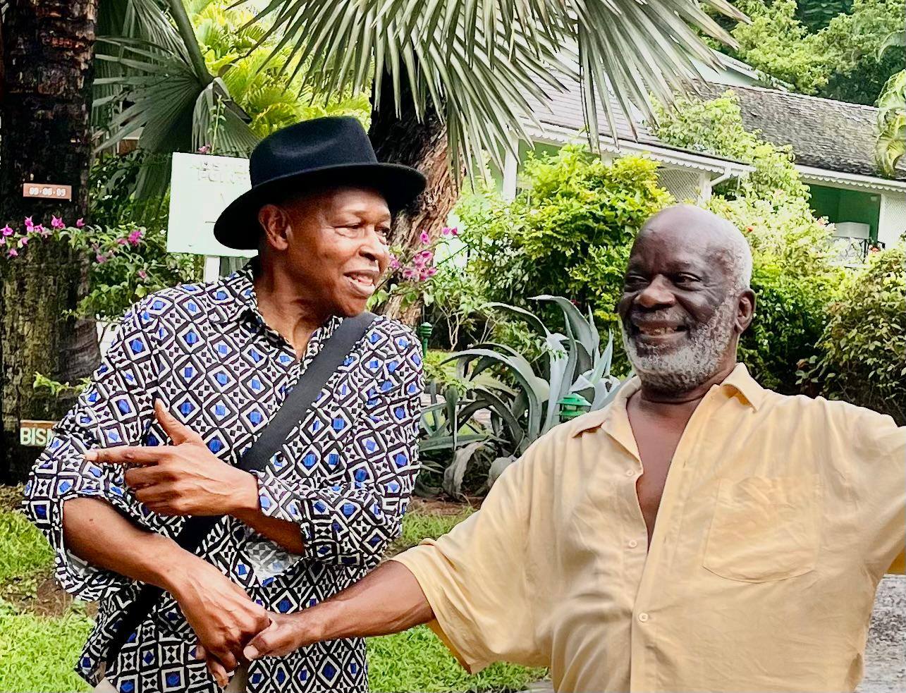 Two Saint Lucian stars return home on holiday