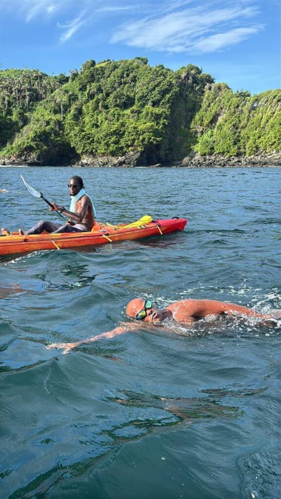 Procope continues marathon swim, thanks supporters during break