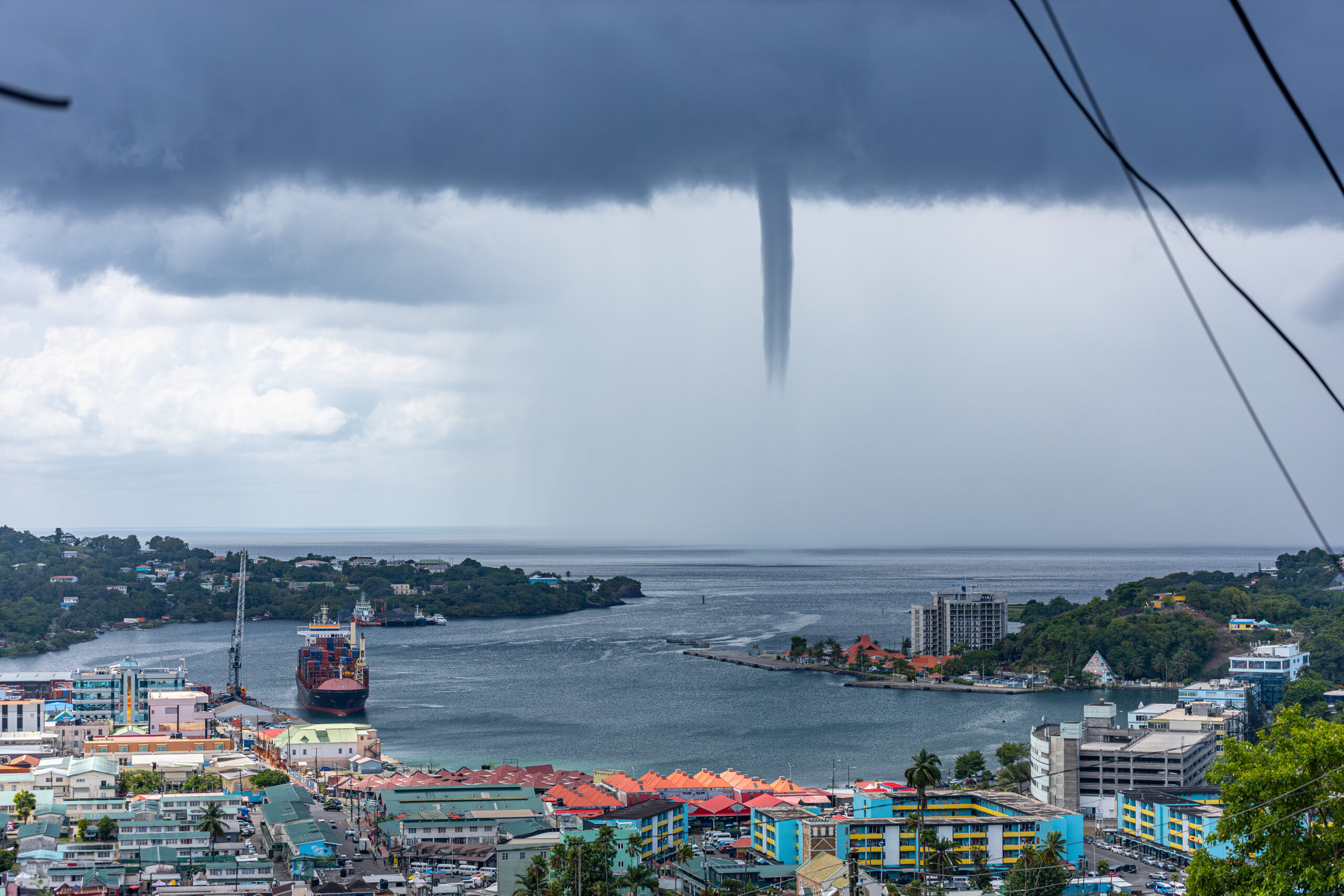 Waterspout spotted off Saint Lucia’s northwestern coast