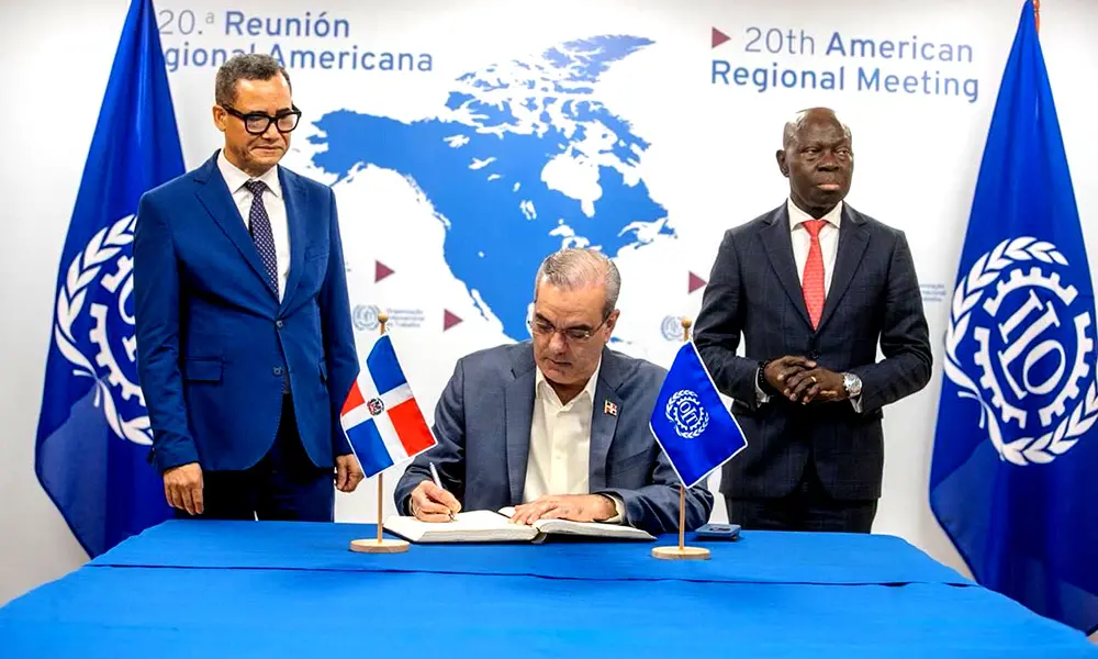 Abinader highlights dignified work as key to shared prosperity at ILO Meeting