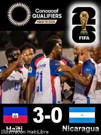 FLASH : 2026 World Cup Qualifiers, Haiti beats Nicaragua [3-0] (videos)