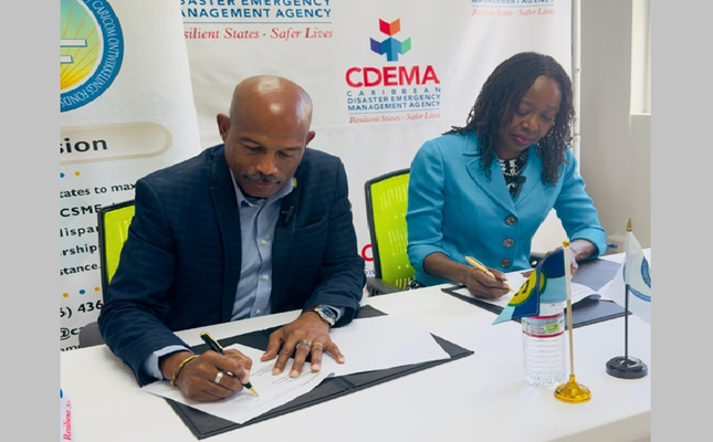 CDEMA and CARICOM Development Fund sign agreement to strengthen the Regional Response Mechanism