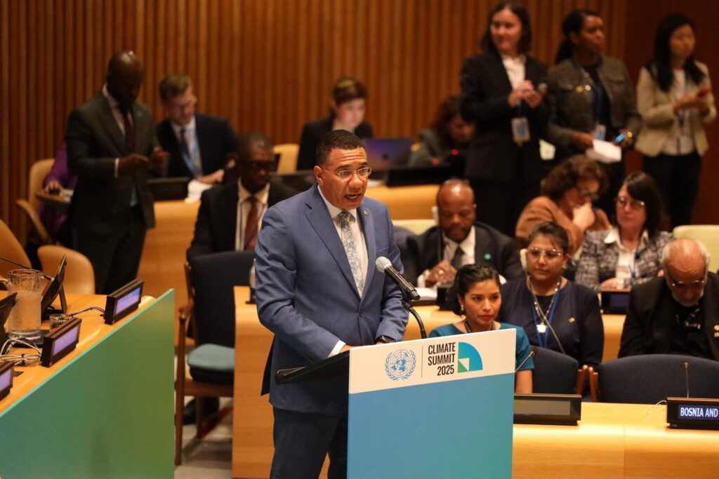 Holness reiterates Jamaica’s commitment to climate action