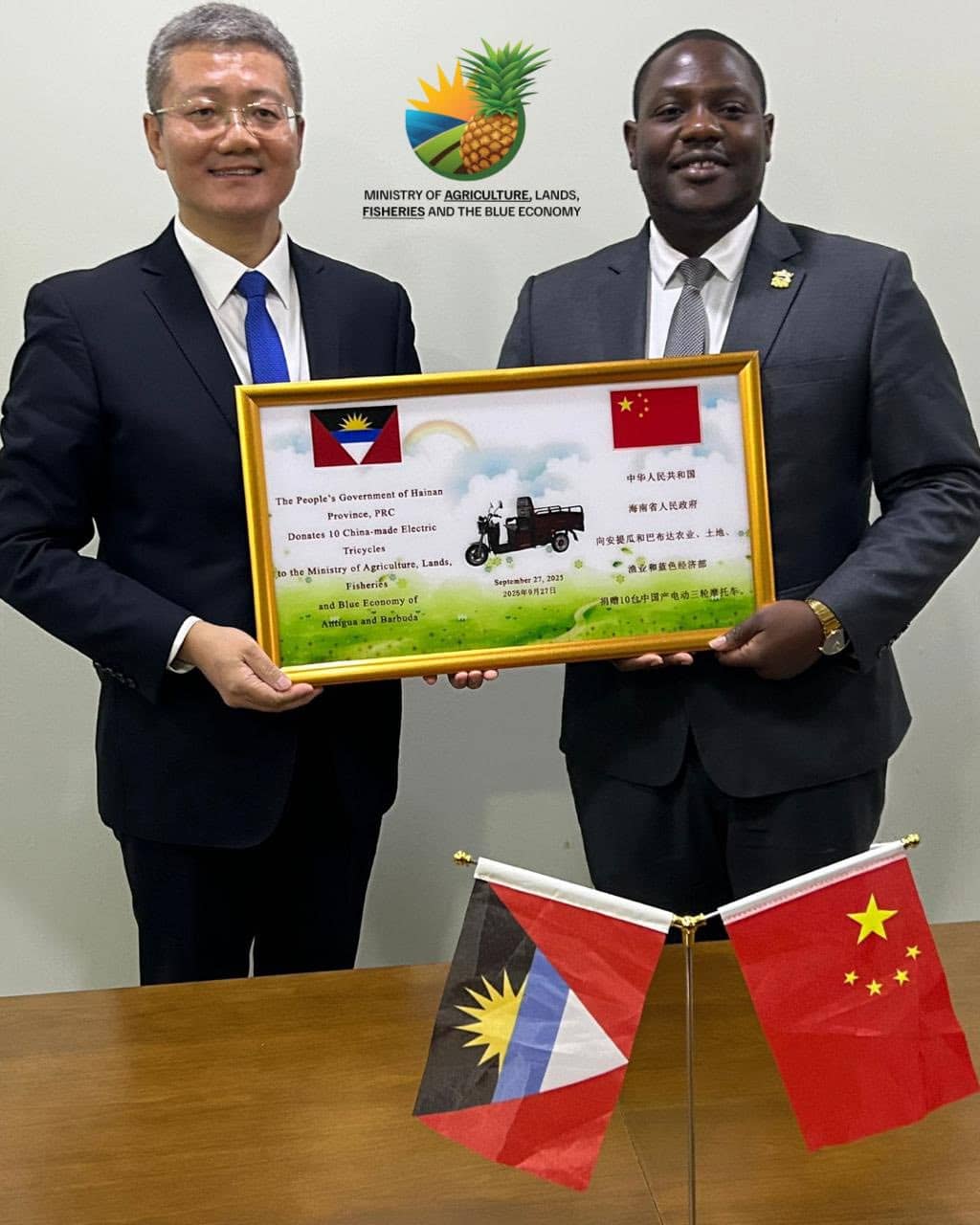 Antigua and Barbuda Strengthens Agricultural Ties with Hainan Delegation Donation