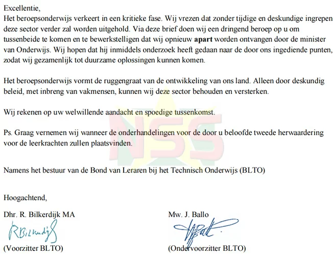 BLTO vraagt president Simons spoedige interventie beroepsonderwijs