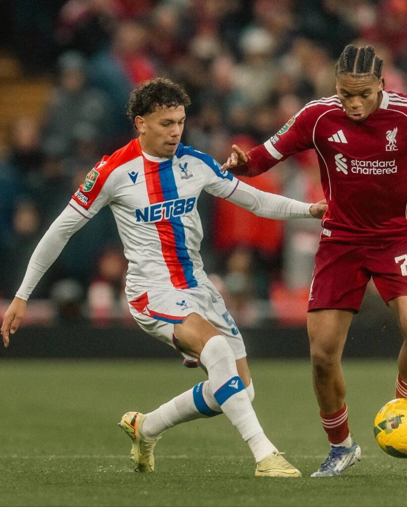 Cardines features in Crystal Palace’s Carabao Cup win over Liverpool