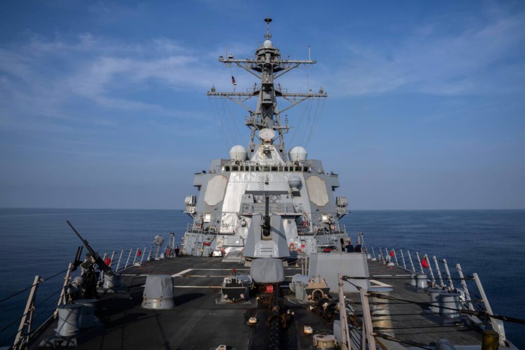 US warship bound for Trinidad for military exercises