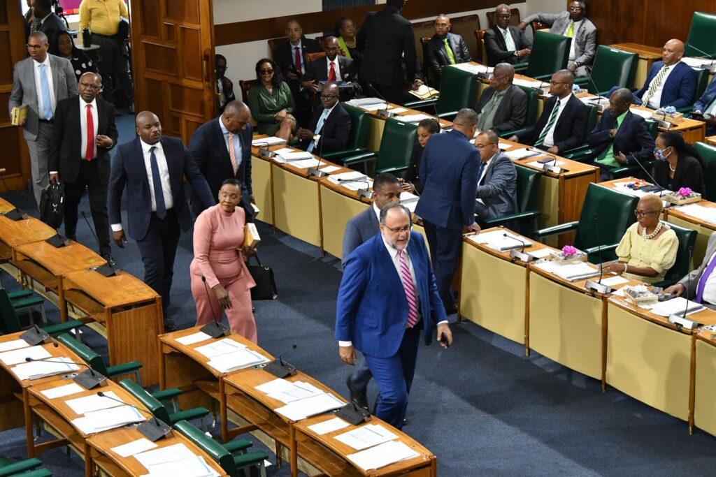 Golding leads Opposition walkout from House after speaker repeatedly shuts down questions