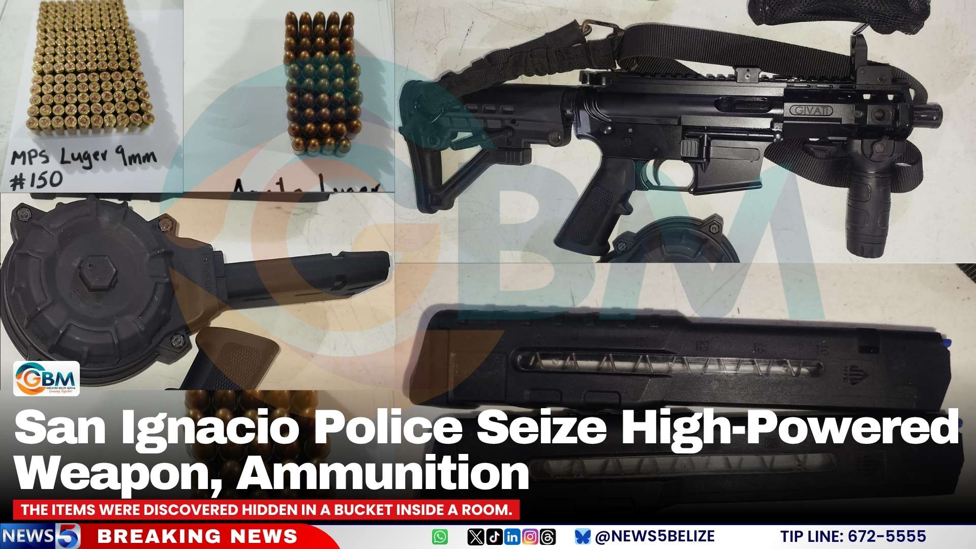 San Ignacio Police Seize High-Powered Weapon, Ammunition