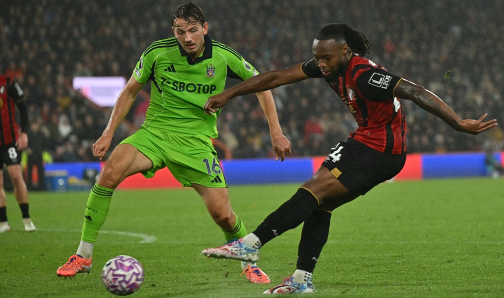 Semenyo double fires Bournemouth up to second in Premier League