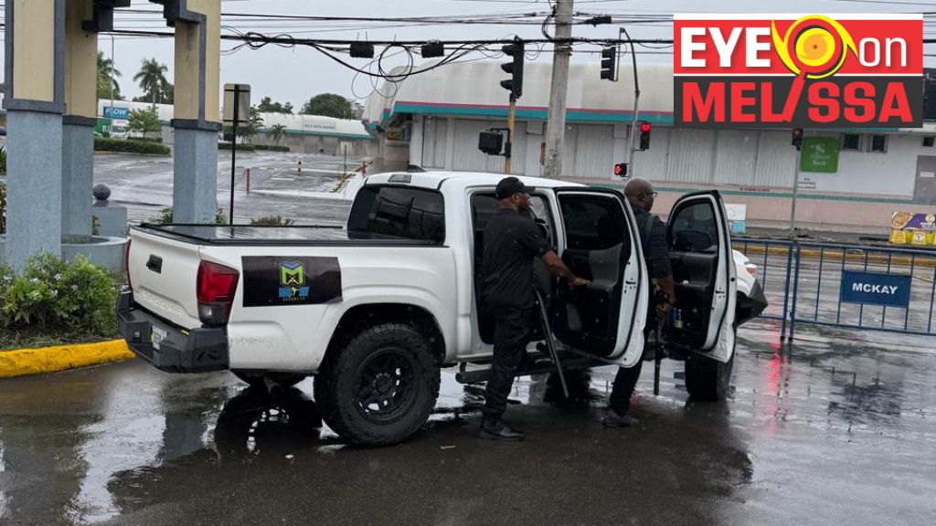 #EyeOnMelissa: Heavy security presence at Springs Plaza ahead of Hurricane Melissa