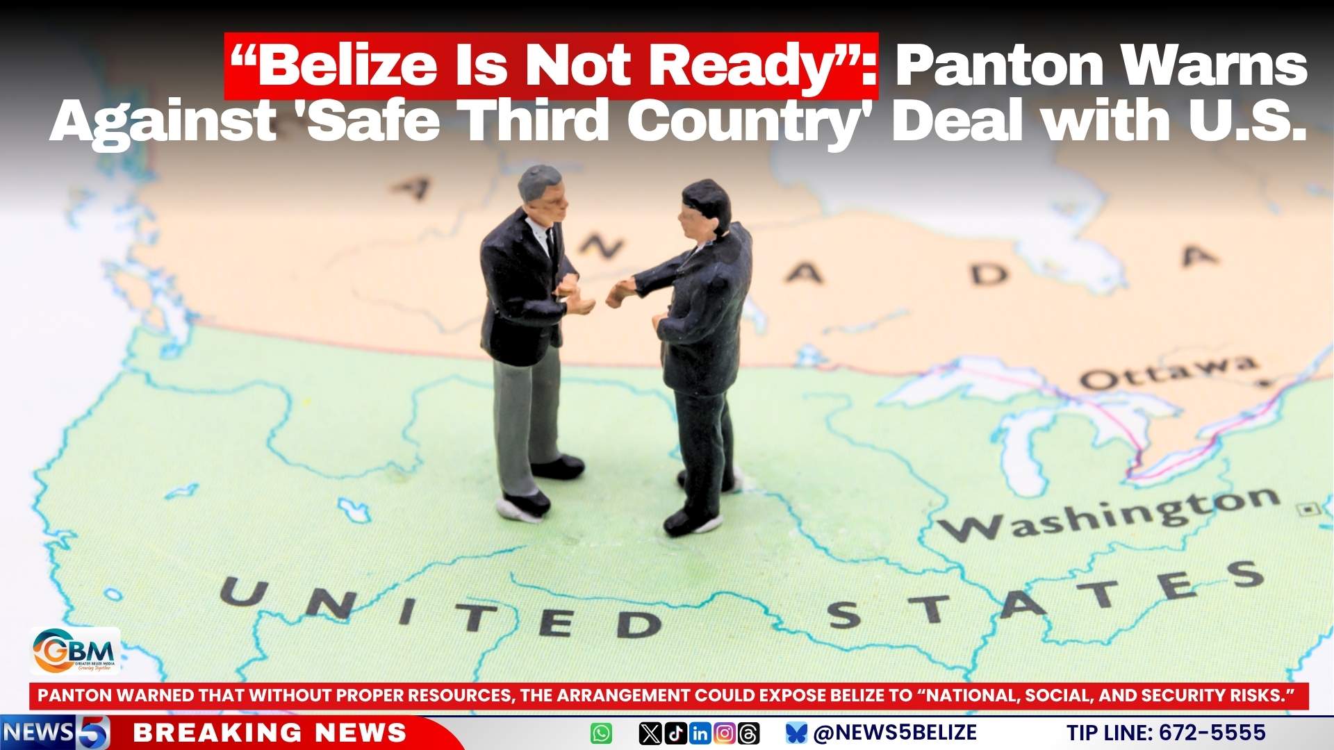 “Belize Is Not Ready”: Panton Warns Against ‘Safe Third Country’ Deal with U.S.