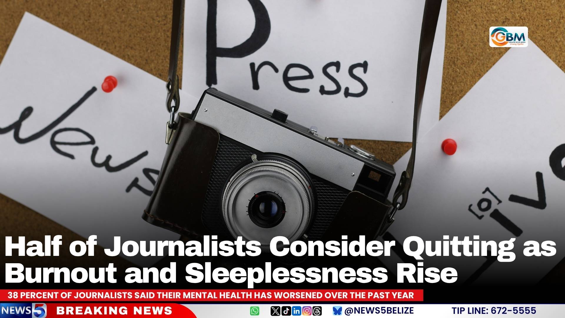 Half of Journalists Consider Quitting as Burnout and Sleeplessness Rise