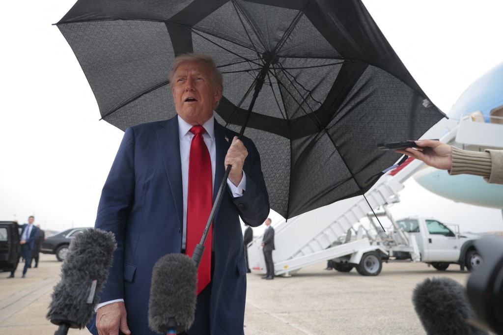 ‘War is over’ in Gaza, Trump says on way to Middle East